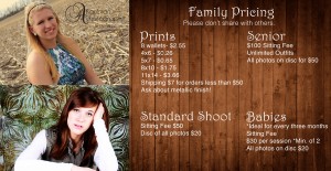 Family Price Sheet