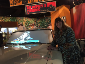 Marty with car at HH exhibit