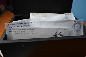 I love checking the mailbox for dusty letters from Afghanistan.