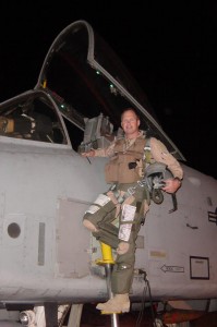 Lieutenant Colonel Chris Stokes in Afghanistan about to go on his night patrol. 