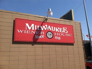 Exterior Signage for the Milwaukee Wiener House