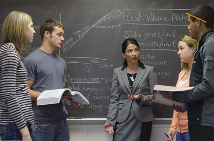 The new applied agricultural and food studies program combines a broad liberal arts background with direct, hands-on training in a specific field. Minors in new areas such as sustainable agriculture or food safety or in well-established programs like biology and chemistry or business administration and economics will help students to specialize. Photo by Doug Burg, Burg Studios.