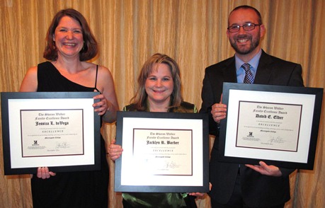 Dr. Jessica deVega (left), Dr. Jackie (Brummond) Barber 1995 and Dr. David Elder