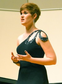 Haley Gabriel performs at her junior recital