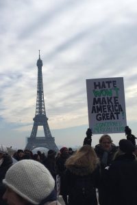 Protestors in Paris, France