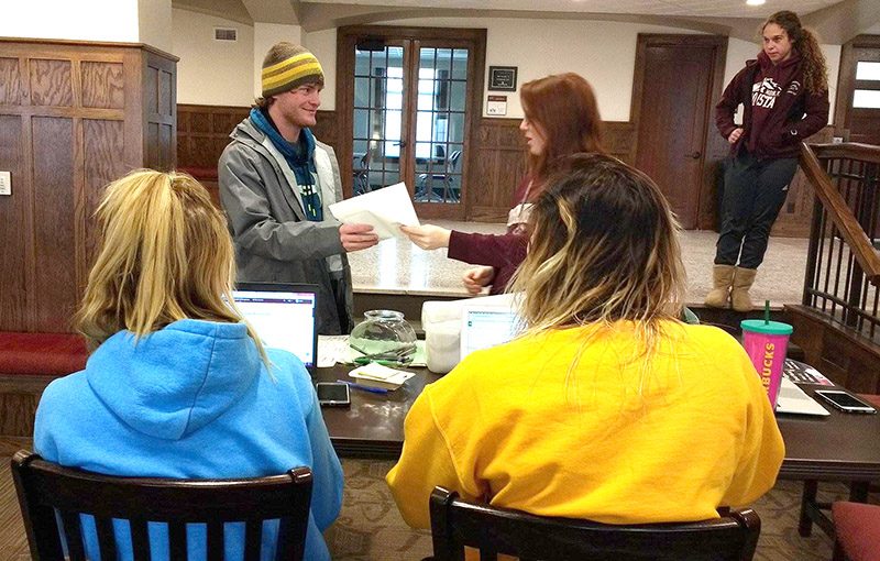 Icy Conditions for Spring Semester Check-In