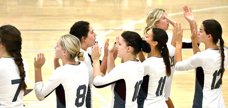 Spikers fall to #17 Jimmies 3-2
